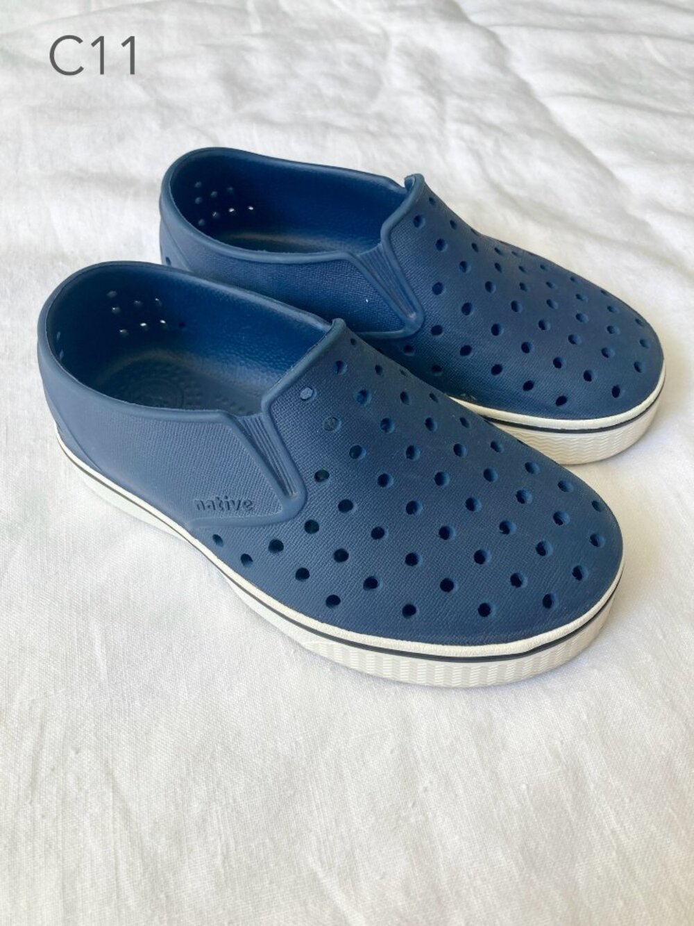 Native Size 11 Kid Miles Blue Shoes Water Friendly Summer Beach